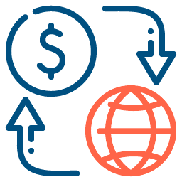 Icon money flow money turnover 
